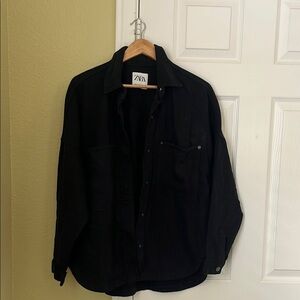 Zara Women’s Black Jacket button down